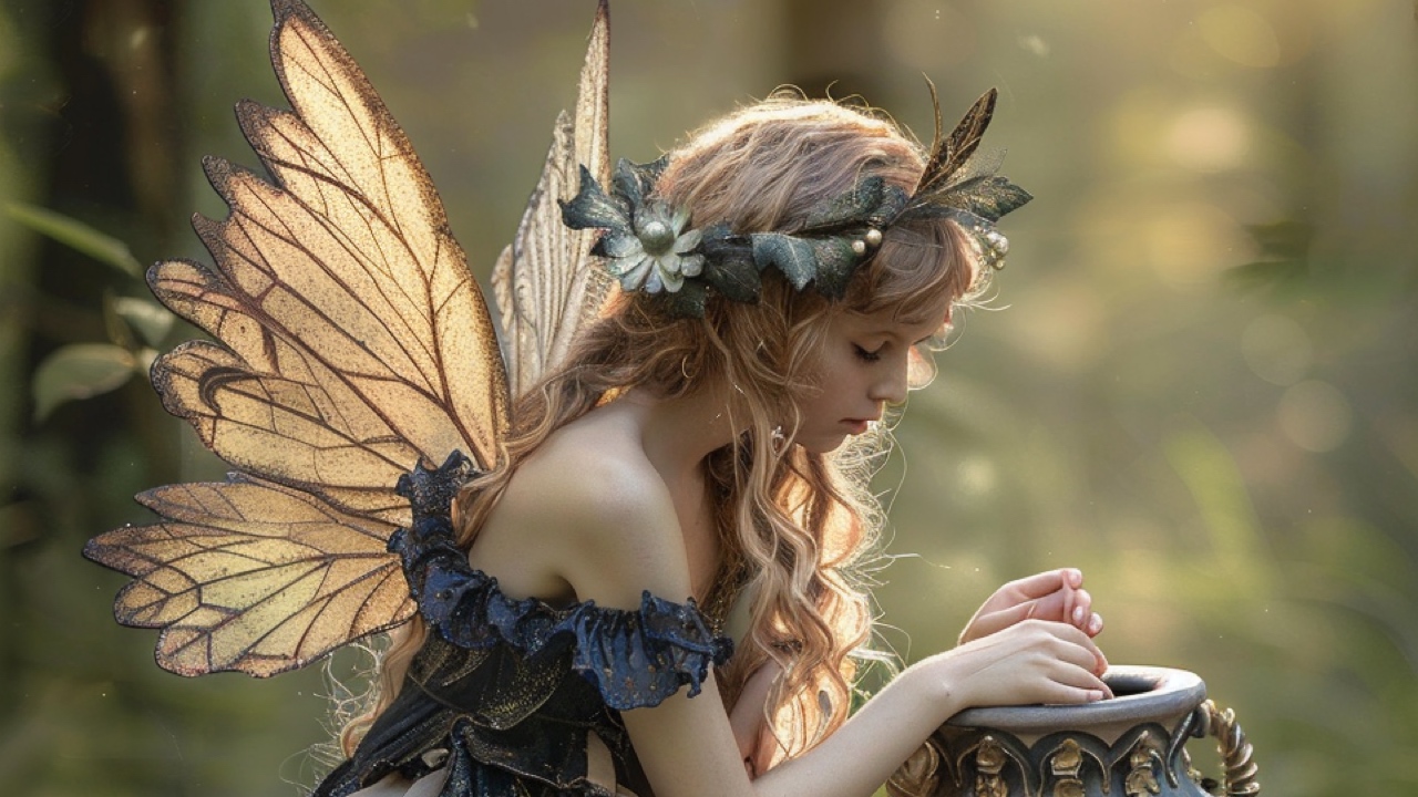 Petal Fairy – Moonlit Bloom｜月明かりのやさしい輝きを宿すハーバリウムボールペン